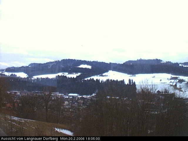 Webcam-Bild: Aussicht vom Dorfberg in Langnau 20060220-180500