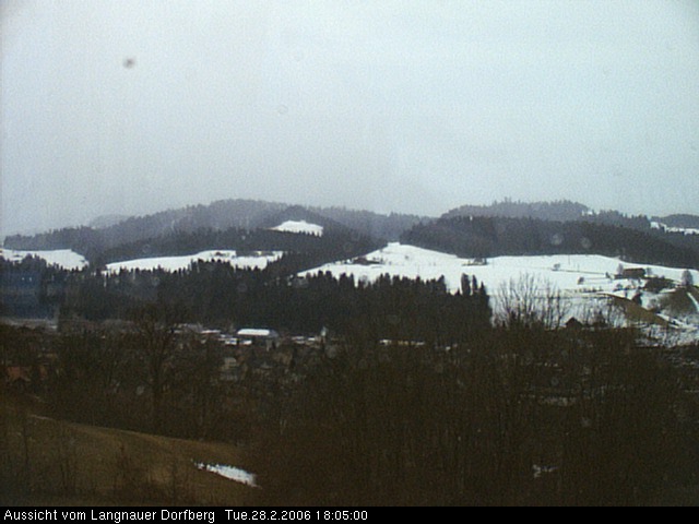 Webcam-Bild: Aussicht vom Dorfberg in Langnau 20060228-180500