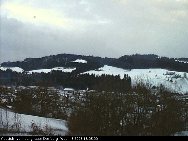 Webcam-Bild: Aussicht vom Dorfberg in Langnau 20060301-180500