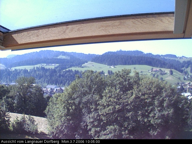 Webcam-Bild: Aussicht vom Dorfberg in Langnau 20060703-100500
