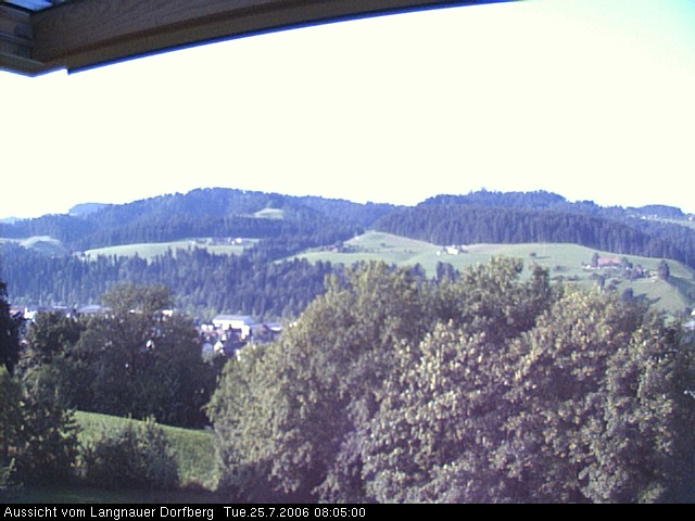 Webcam-Bild: Aussicht vom Dorfberg in Langnau 20060725-080500