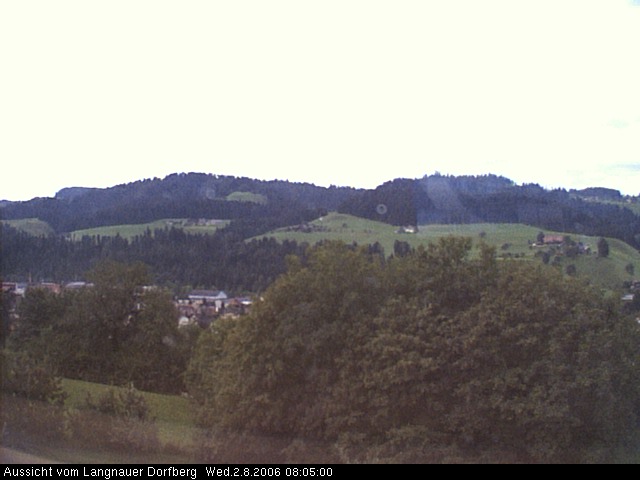 Webcam-Bild: Aussicht vom Dorfberg in Langnau 20060802-080500