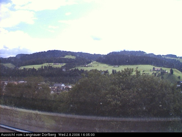 Webcam-Bild: Aussicht vom Dorfberg in Langnau 20060802-160500