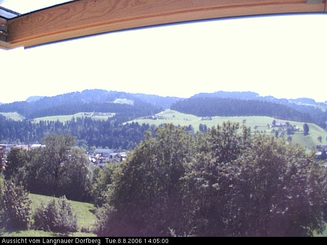 Webcam-Bild: Aussicht vom Dorfberg in Langnau 20060808-140500