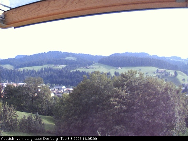 Webcam-Bild: Aussicht vom Dorfberg in Langnau 20060808-180500