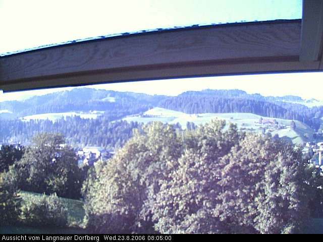 Webcam-Bild: Aussicht vom Dorfberg in Langnau 20060823-080500