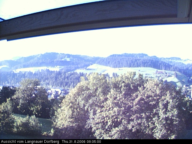 Webcam-Bild: Aussicht vom Dorfberg in Langnau 20060831-080500