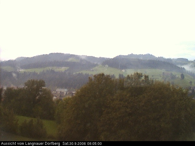 Webcam-Bild: Aussicht vom Dorfberg in Langnau 20060930-080500