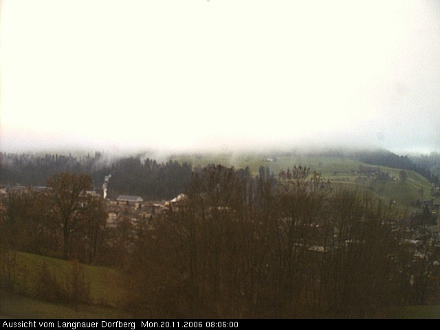 Webcam-Bild: Aussicht vom Dorfberg in Langnau 20061120-080500