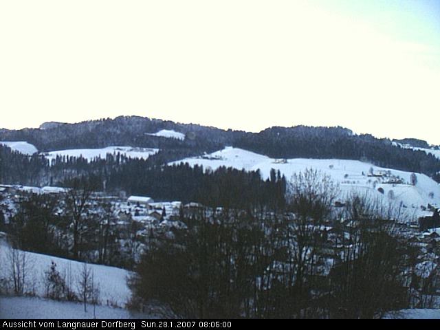 Webcam-Bild: Aussicht vom Dorfberg in Langnau 20070128-080500