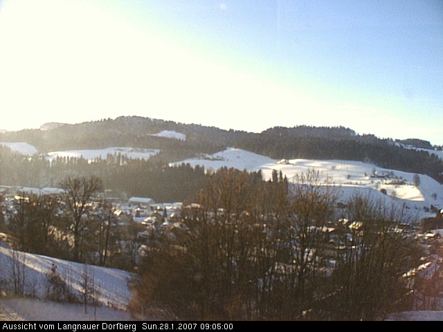 Webcam-Bild: Aussicht vom Dorfberg in Langnau 20070128-090500