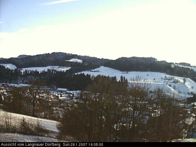 Webcam-Bild: Aussicht vom Dorfberg in Langnau 20070128-160500
