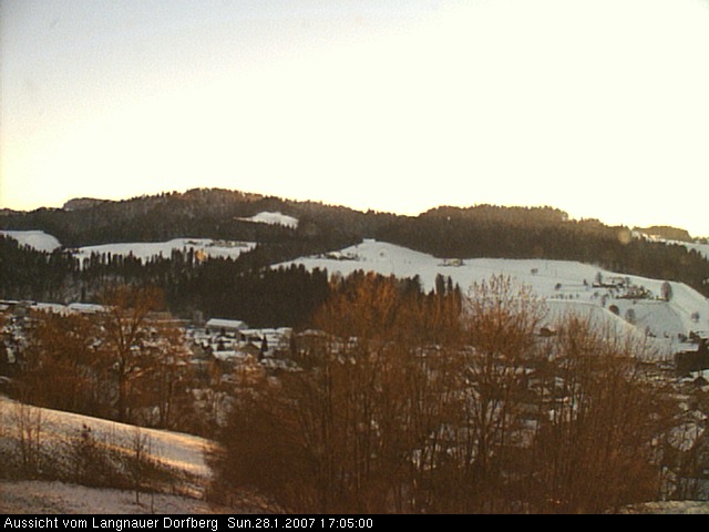 Webcam-Bild: Aussicht vom Dorfberg in Langnau 20070128-170500