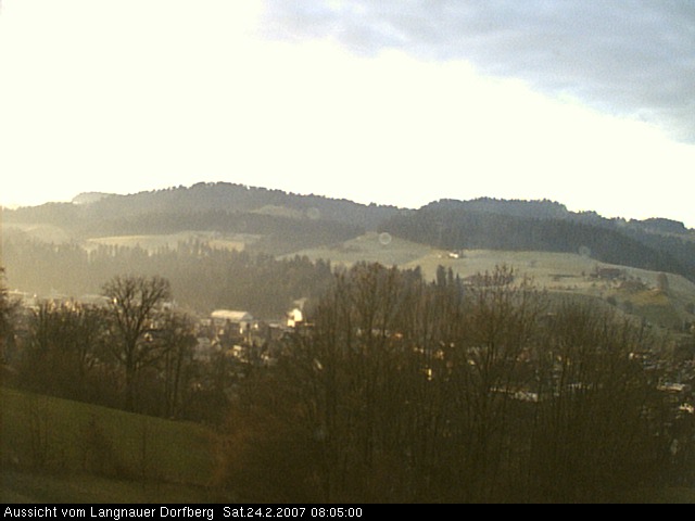 Webcam-Bild: Aussicht vom Dorfberg in Langnau 20070224-080500