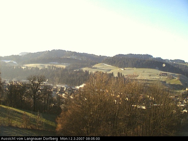 Webcam-Bild: Aussicht vom Dorfberg in Langnau 20070312-080500