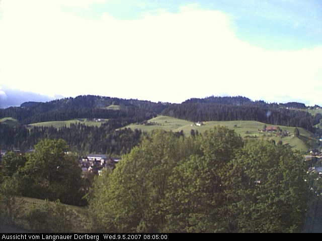 Webcam-Bild: Aussicht vom Dorfberg in Langnau 20070509-080500