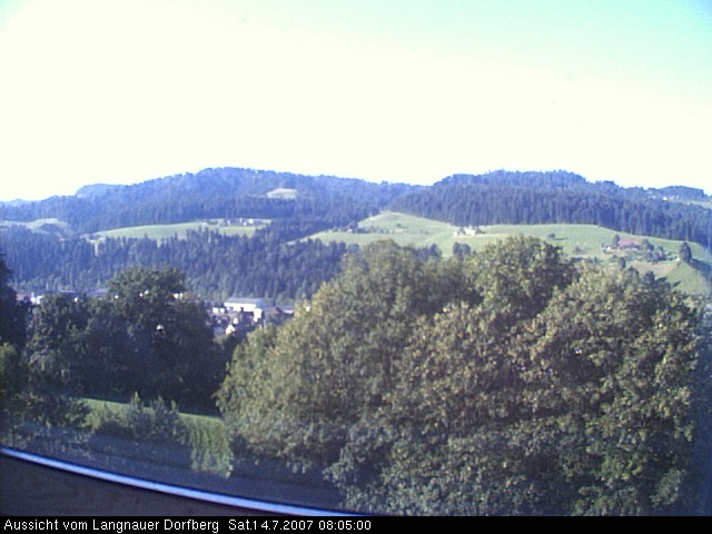 Webcam-Bild: Aussicht vom Dorfberg in Langnau 20070714-080500
