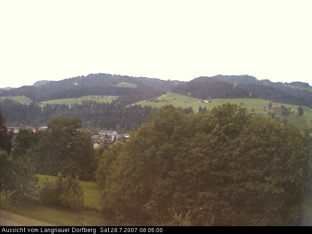 Webcam-Bild: Aussicht vom Dorfberg in Langnau 20070728-080500