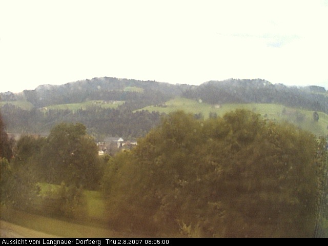 Webcam-Bild: Aussicht vom Dorfberg in Langnau 20070802-080500