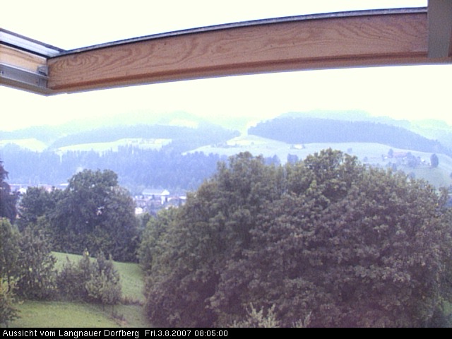 Webcam-Bild: Aussicht vom Dorfberg in Langnau 20070803-080500