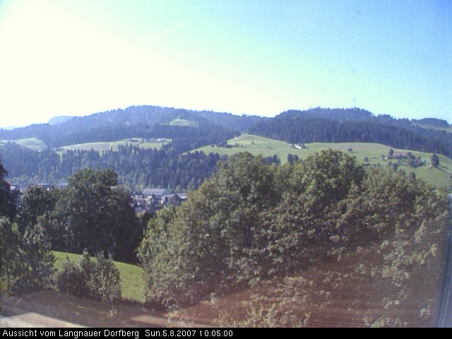 Webcam-Bild: Aussicht vom Dorfberg in Langnau 20070805-100500