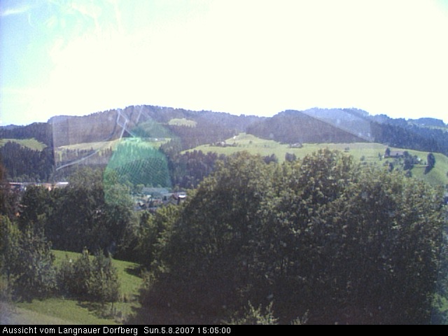 Webcam-Bild: Aussicht vom Dorfberg in Langnau 20070805-150500