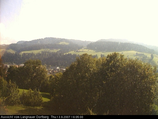 Webcam-Bild: Aussicht vom Dorfberg in Langnau 20070913-160500
