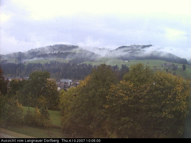 Webcam-Bild: Aussicht vom Dorfberg in Langnau 20071004-100500