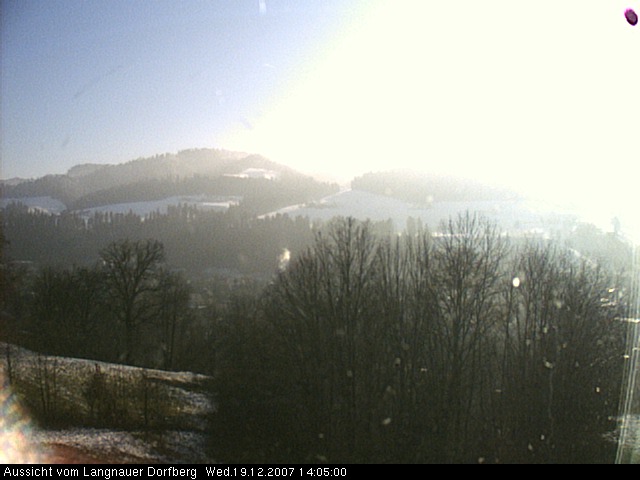 Webcam-Bild: Aussicht vom Dorfberg in Langnau 20071219-140500