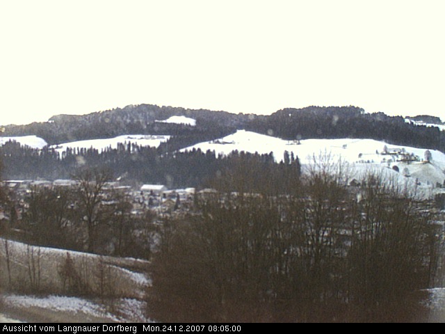 Webcam-Bild: Aussicht vom Dorfberg in Langnau 20071224-080500
