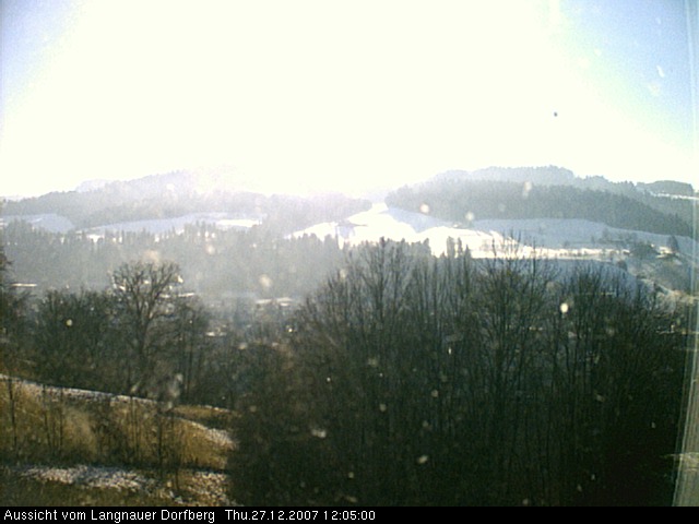 Webcam-Bild: Aussicht vom Dorfberg in Langnau 20071227-120500