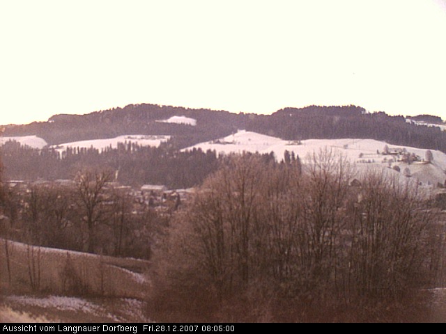 Webcam-Bild: Aussicht vom Dorfberg in Langnau 20071228-080500