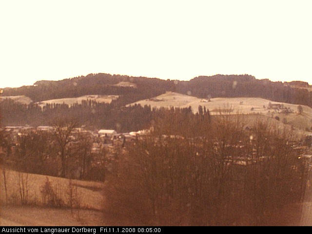 Webcam-Bild: Aussicht vom Dorfberg in Langnau 20080111-080500