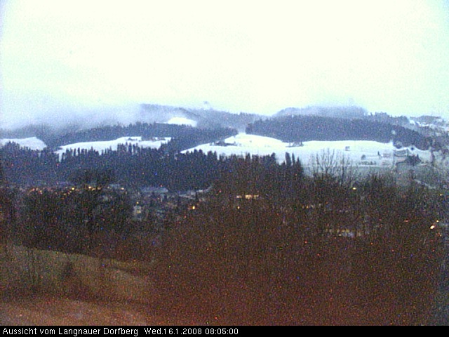 Webcam-Bild: Aussicht vom Dorfberg in Langnau 20080116-080500