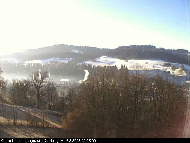 Webcam-Bild: Aussicht vom Dorfberg in Langnau 20080208-090500