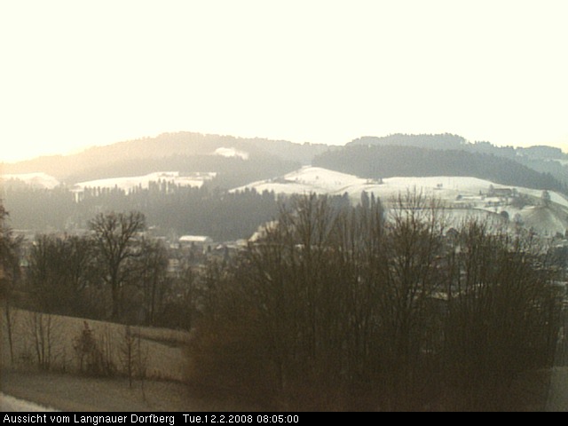 Webcam-Bild: Aussicht vom Dorfberg in Langnau 20080212-080500