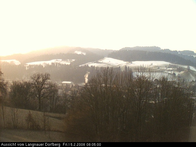 Webcam-Bild: Aussicht vom Dorfberg in Langnau 20080215-080500
