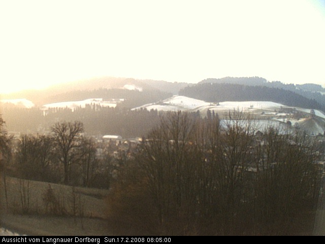 Webcam-Bild: Aussicht vom Dorfberg in Langnau 20080217-080500