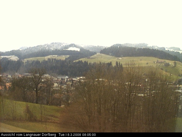Webcam-Bild: Aussicht vom Dorfberg in Langnau 20080318-080500
