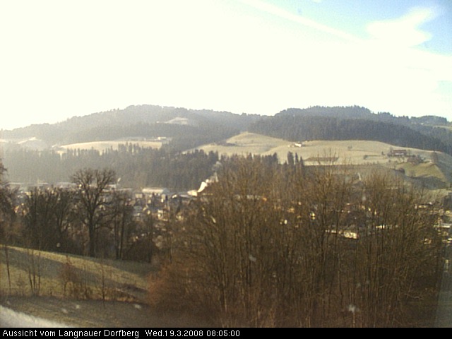 Webcam-Bild: Aussicht vom Dorfberg in Langnau 20080319-080500