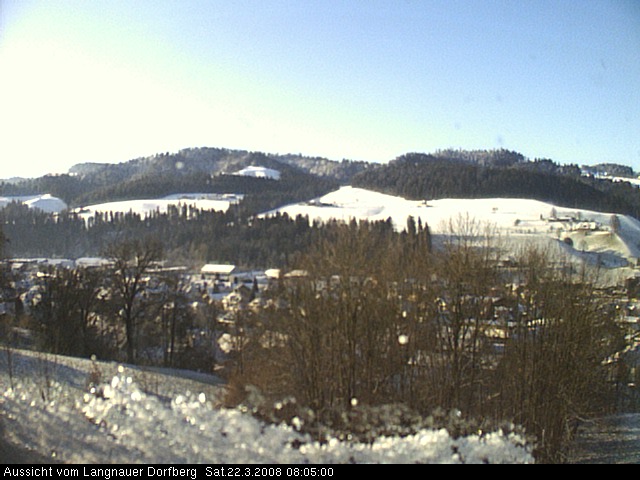 Webcam-Bild: Aussicht vom Dorfberg in Langnau 20080322-080500