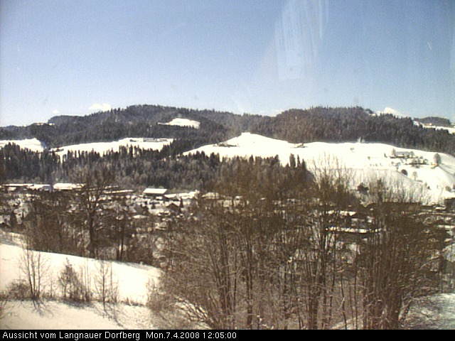 Webcam-Bild: Aussicht vom Dorfberg in Langnau 20080407-120500