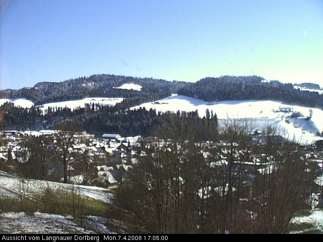 Webcam-Bild: Aussicht vom Dorfberg in Langnau 20080407-170500