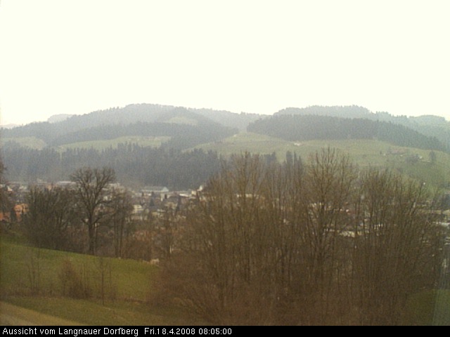 Webcam-Bild: Aussicht vom Dorfberg in Langnau 20080418-080500