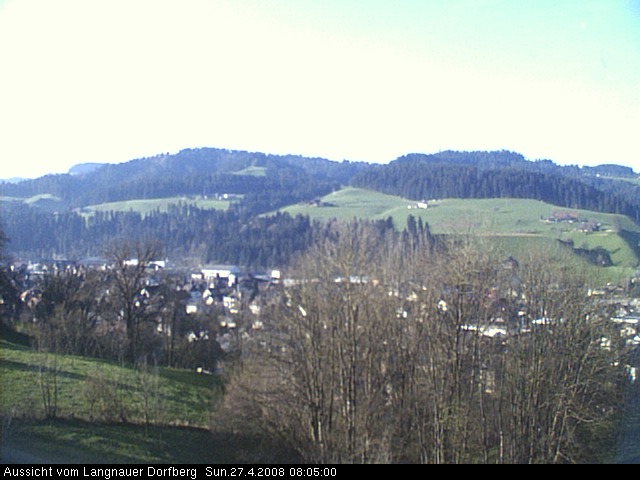 Webcam-Bild: Aussicht vom Dorfberg in Langnau 20080427-080500