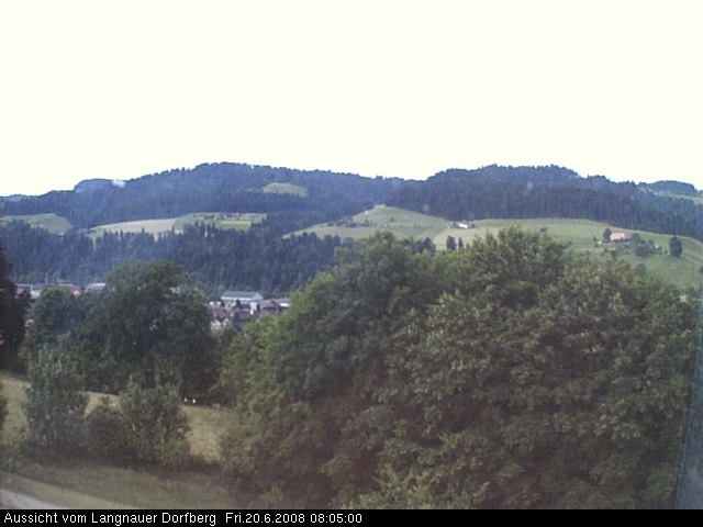 Webcam-Bild: Aussicht vom Dorfberg in Langnau 20080620-080500