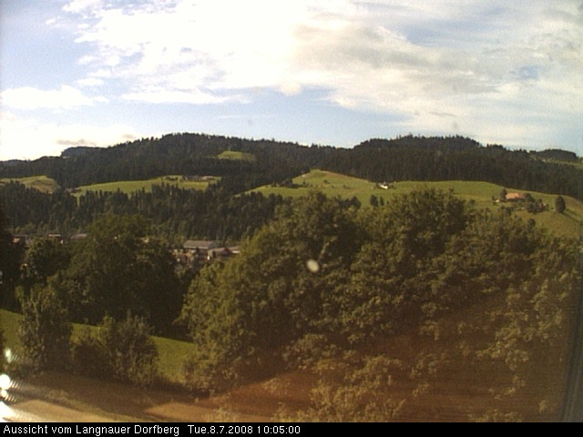 Webcam-Bild: Aussicht vom Dorfberg in Langnau 20080708-100500