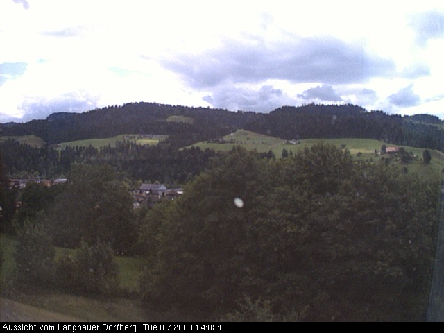 Webcam-Bild: Aussicht vom Dorfberg in Langnau 20080708-140500