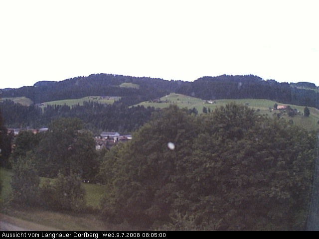 Webcam-Bild: Aussicht vom Dorfberg in Langnau 20080709-080500