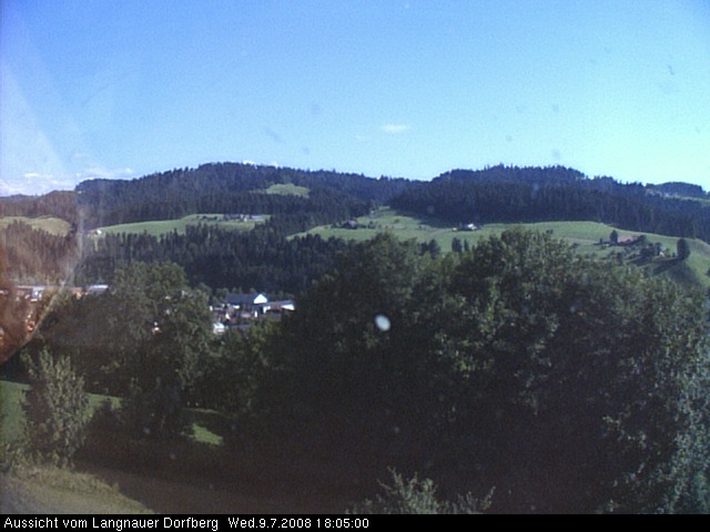 Webcam-Bild: Aussicht vom Dorfberg in Langnau 20080709-180500